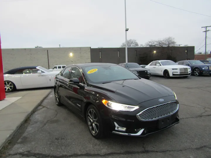 BLACK, 2019 FORD FUSION Image 3