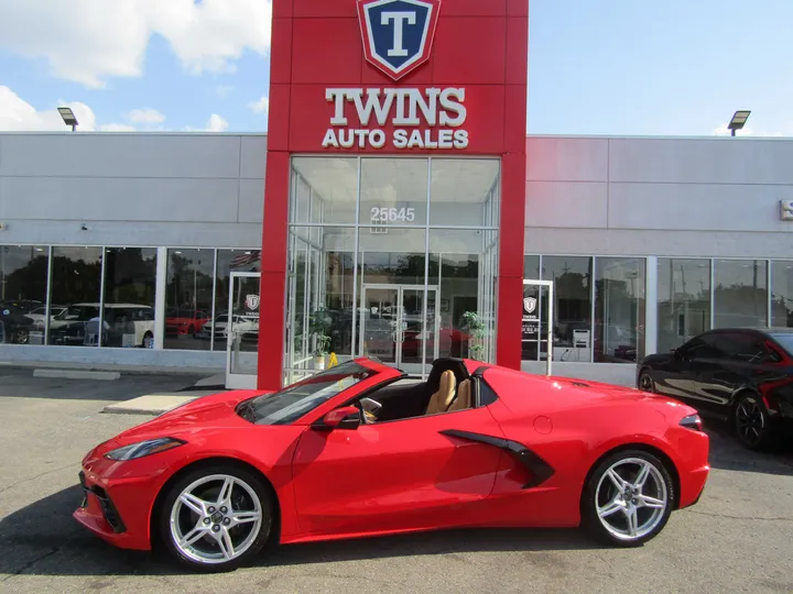 RED, 2024 CHEVROLET CORVETTE Image 2