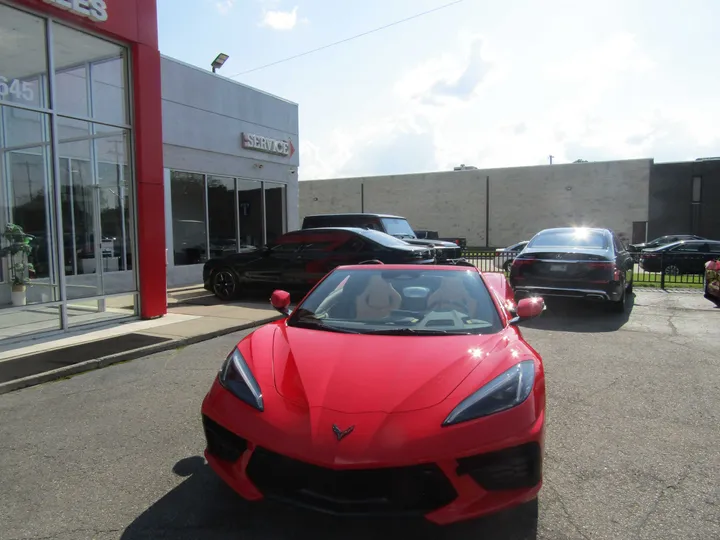 RED, 2024 CHEVROLET CORVETTE Image 3