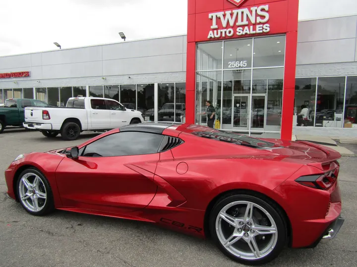 BURGUNDY, 2023 CHEVROLET CORVETTE Image 1