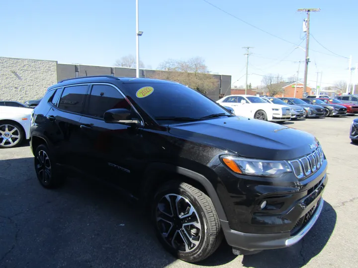 BLACK, 2022 JEEP COMPASS Image 3