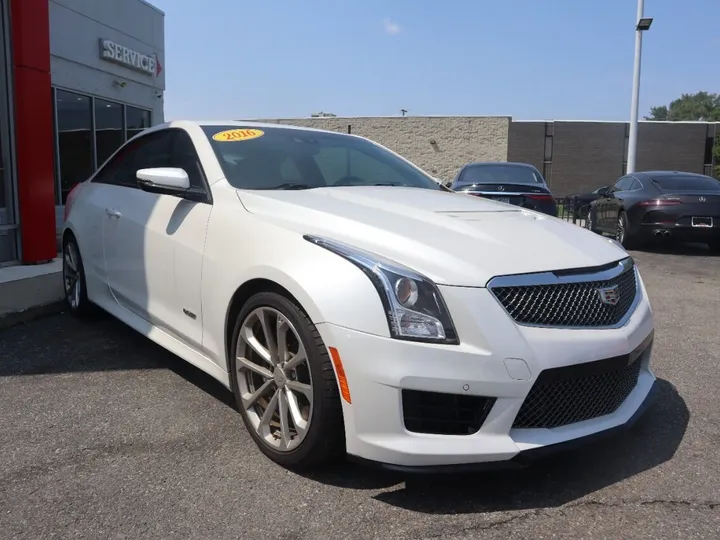 White, 2016 CADILLAC ATS-V Image 4