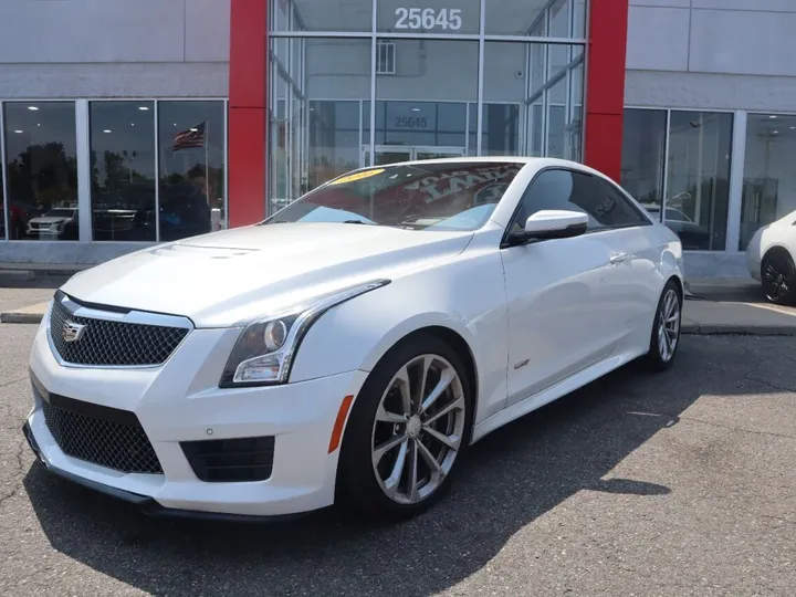 White, 2016 CADILLAC ATS-V Image 2