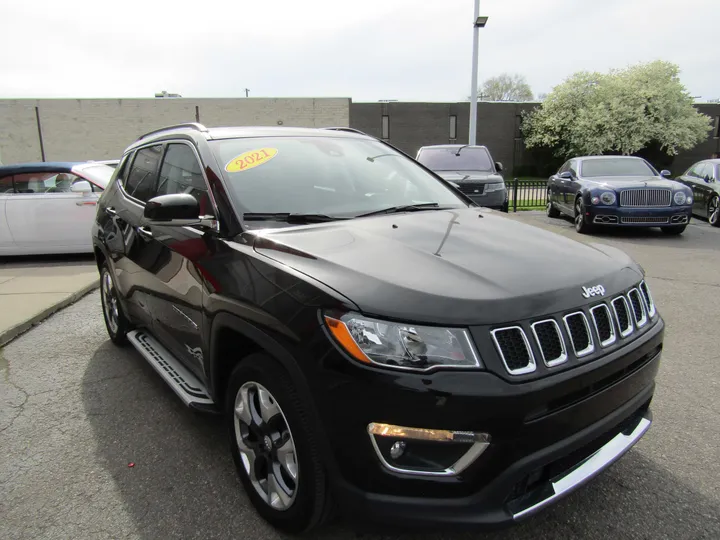 BLACK, 2021 JEEP COMPASS Image 3