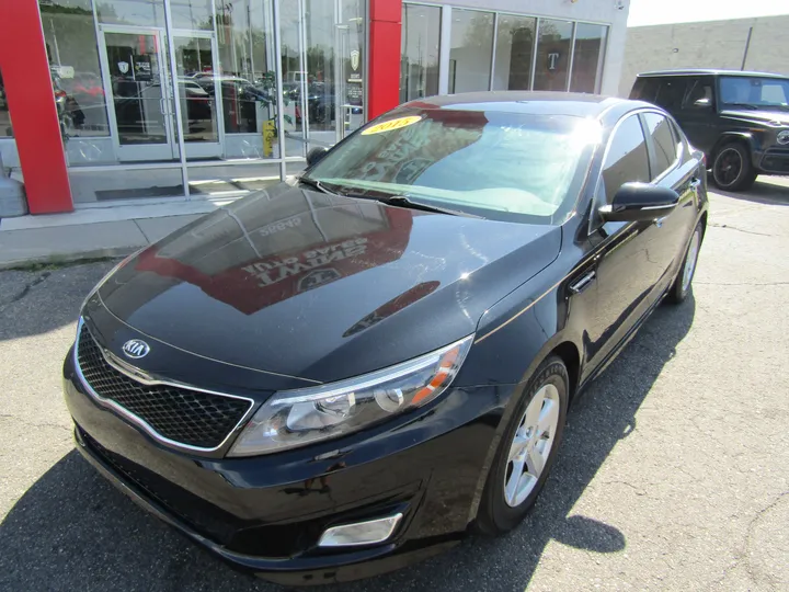 BLACK, 2015 KIA OPTIMA Image 2