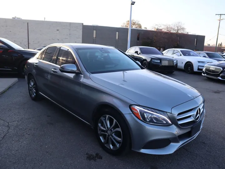 GRAY, 2016 MERCEDES-BENZ C-CLASS Image 4