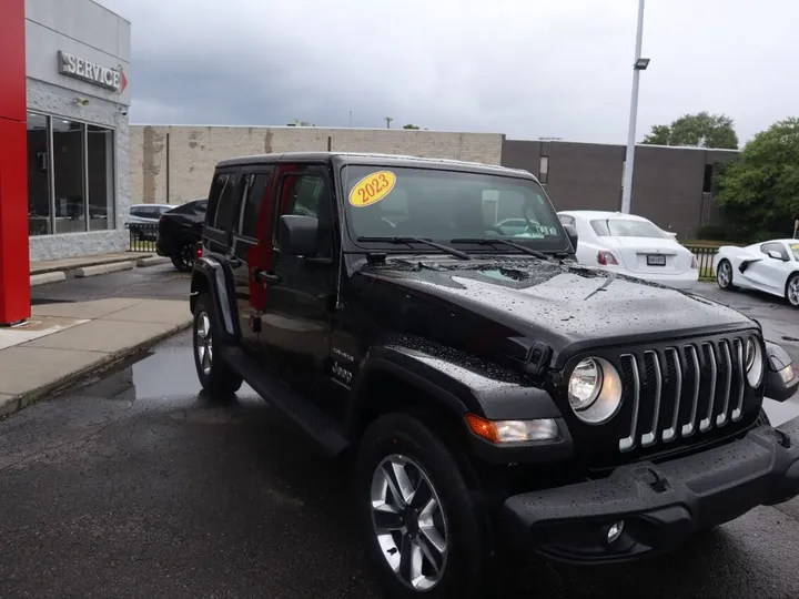 Black, 2023 JEEP WRANGLER UNLIMITED Image 4