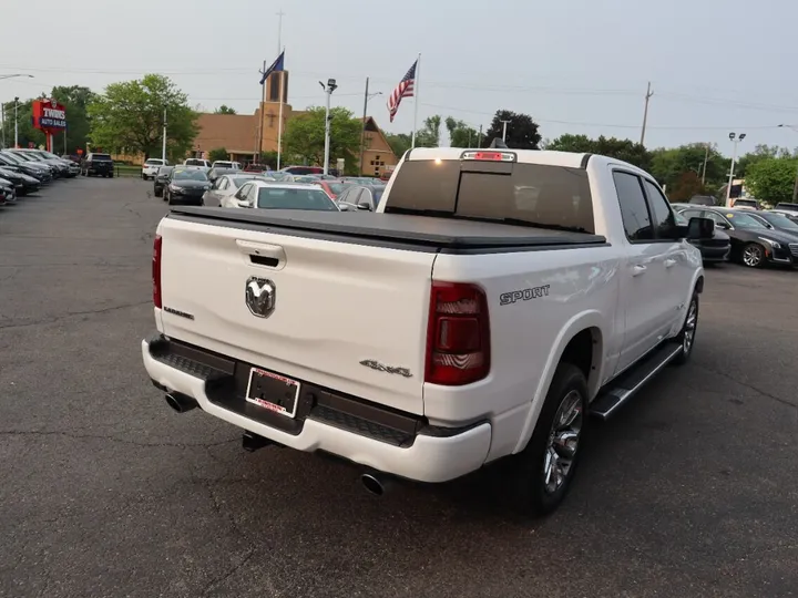 WHITE, 2021 RAM 1500 CREW CAB Image 6