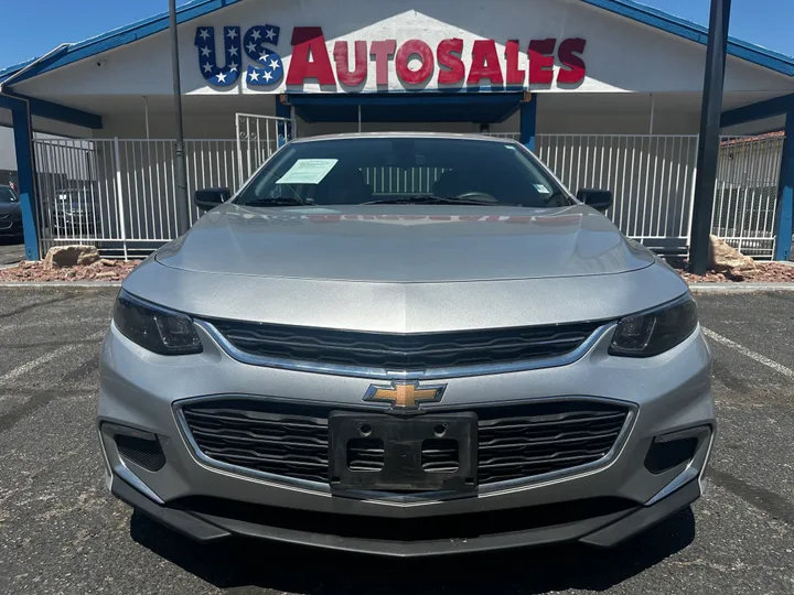 SILVER, 2016 CHEVROLET MALIBU Image 2