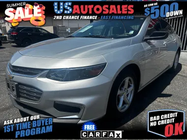 SILVER, 2016 CHEVROLET MALIBU Image 