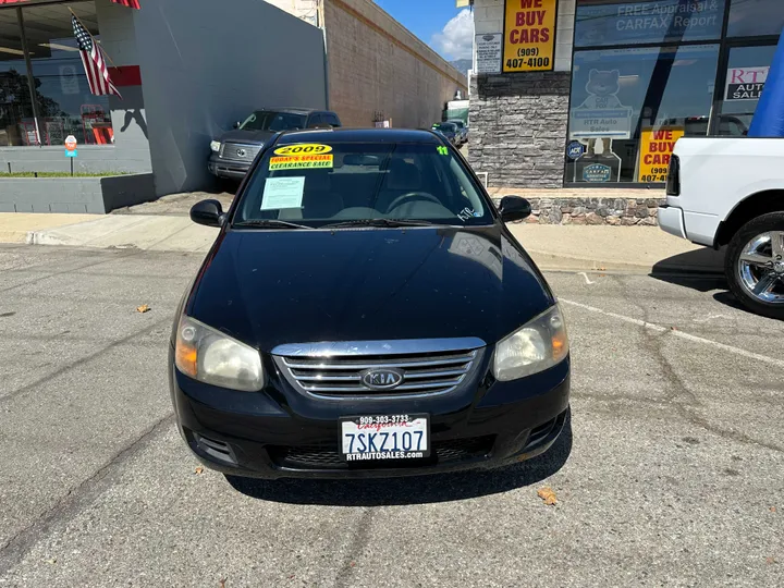 BLACK, 2009 KIA SPECTRA Image 3