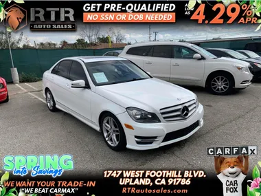 WHITE, 2013 MERCEDES-BENZ C-CLASS Image 13