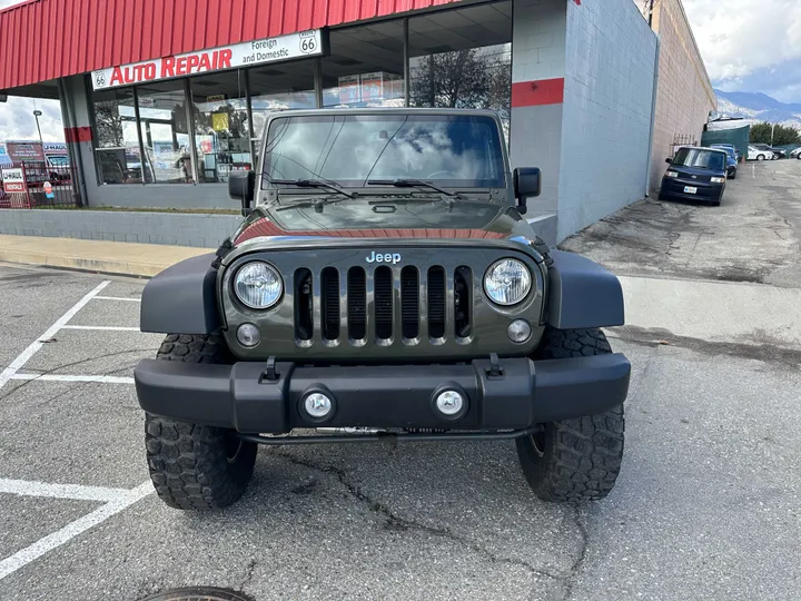 GREEN, 2015 JEEP WRANGLER Image 3