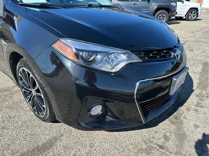 BLACK, 2014 TOYOTA COROLLA Image 2