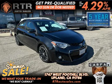 BLACK, 2014 TOYOTA COROLLA Image 