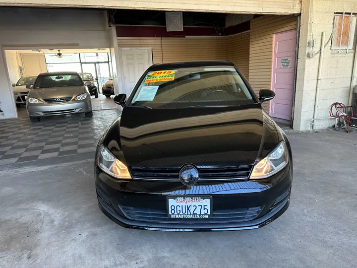 BLACK, 2015 VOLKSWAGEN GOLF Image 3