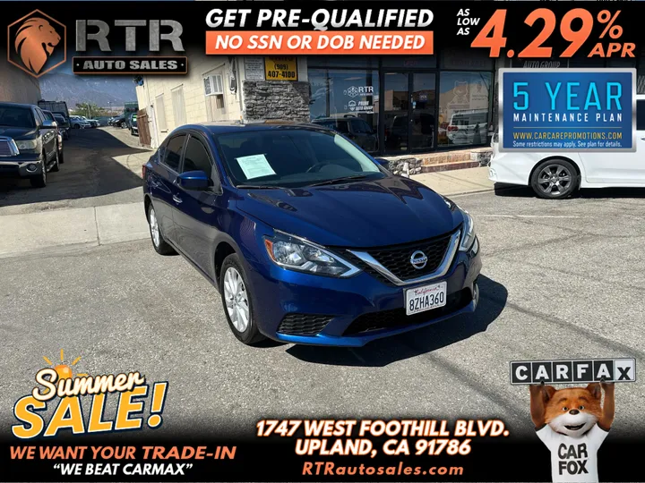 BLUE, 2019 NISSAN SENTRA Image 1