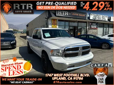 WHITE, 2017 RAM 1500 QUAD CAB Image 