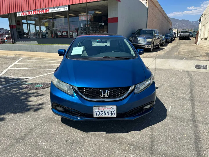 BLUE, 2015 HONDA CIVIC Image 3