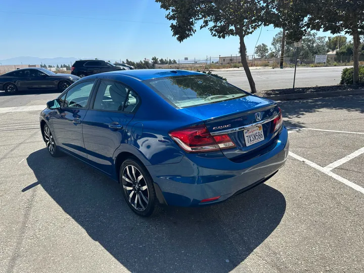 BLUE, 2015 HONDA CIVIC Image 8