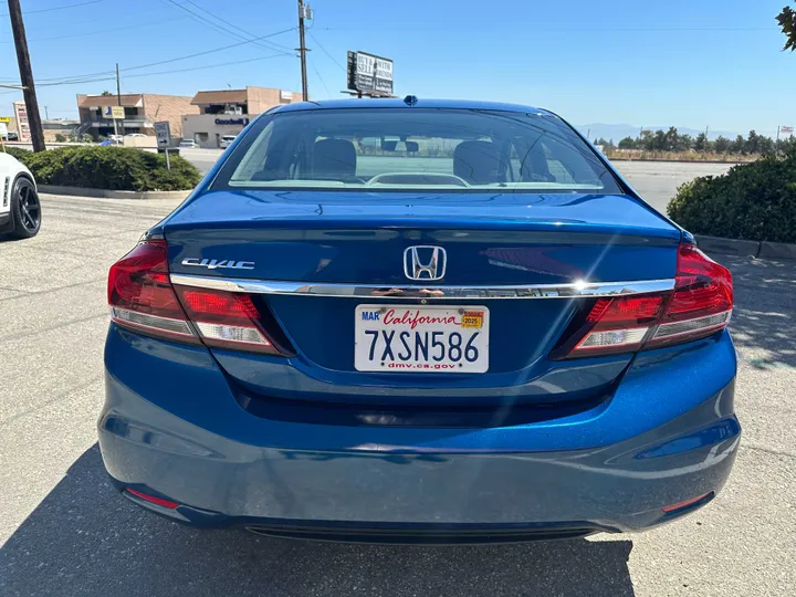 BLUE, 2015 HONDA CIVIC Image 11