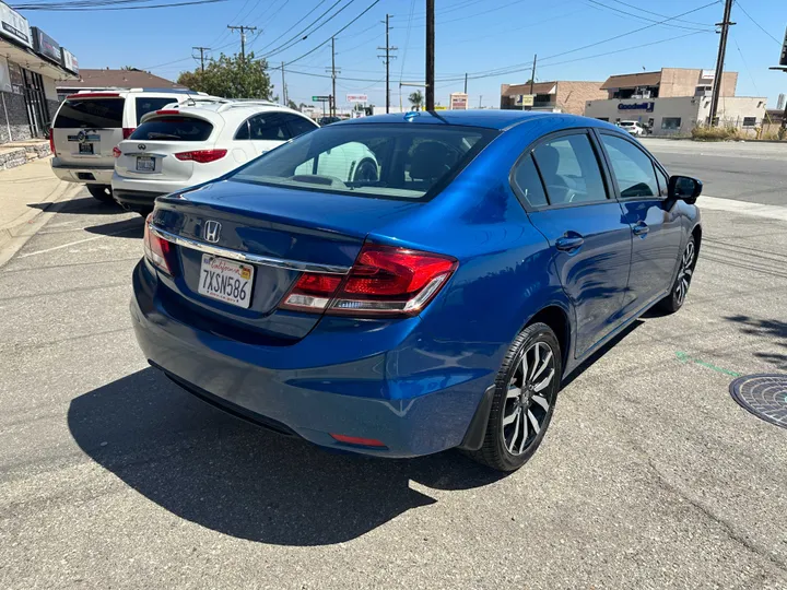 BLUE, 2015 HONDA CIVIC Image 12