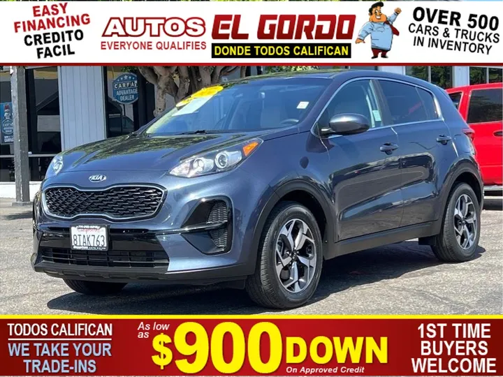 BLUE, 2020 KIA SPORTAGE Image 1