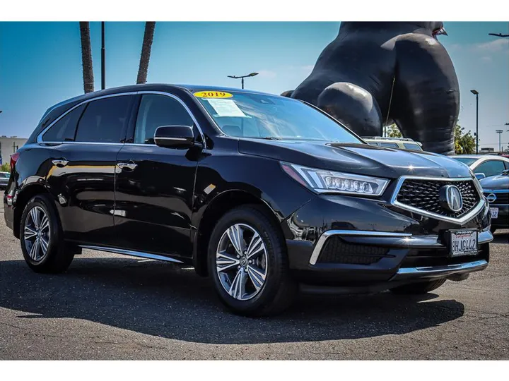 BLACK, 2019 ACURA MDX Image 7