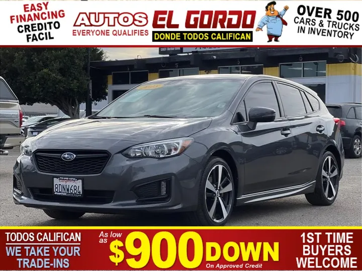 GRAY, 2018 SUBARU IMPREZA Image 1