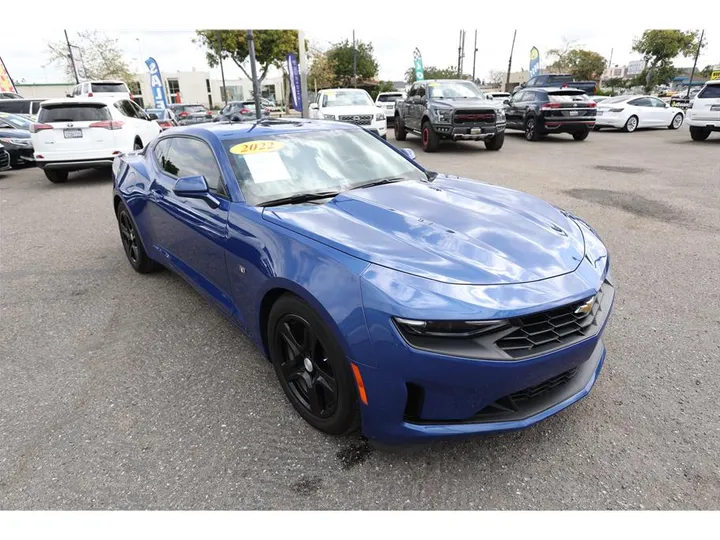 BLUE, 2022 CHEVROLET CAMARO Image 7