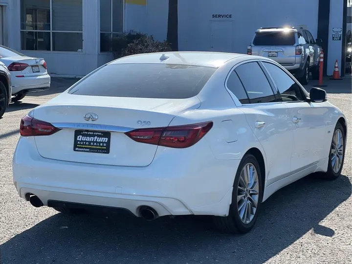 WHITE, 2018 INFINITI Q50 Image 5