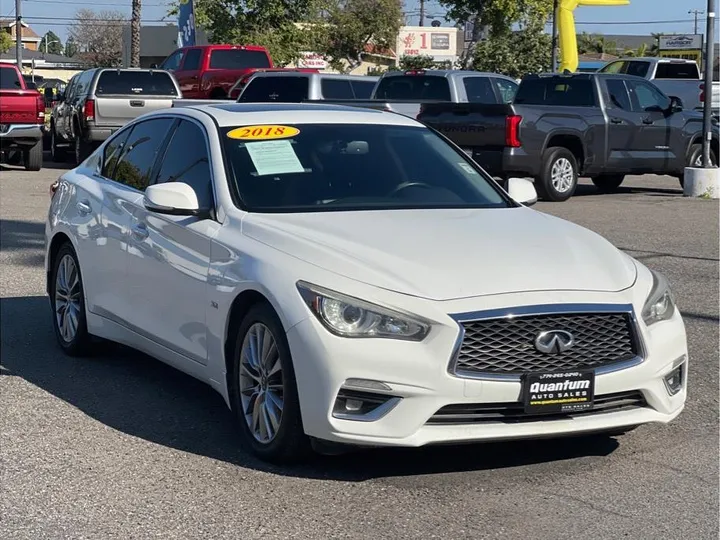 WHITE, 2018 INFINITI Q50 Image 7