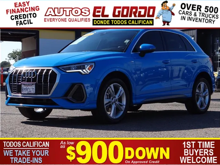 BLUE, 2019 AUDI Q3 Image 1