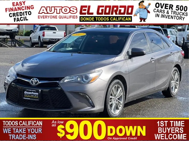 GRAY, 2017 TOYOTA CAMRY Image 1