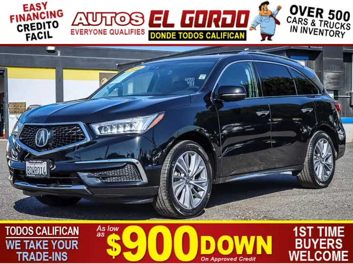 BLACK, 2018 ACURA MDX Image 1