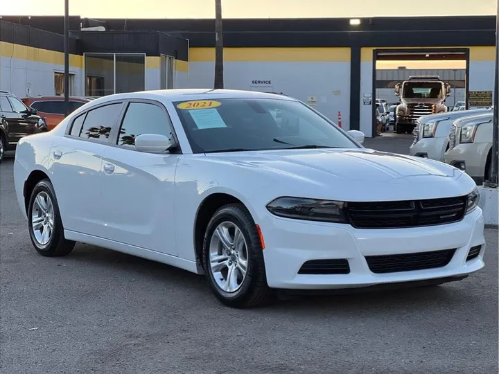 WHITE, 2021 DODGE CHARGER Image 7