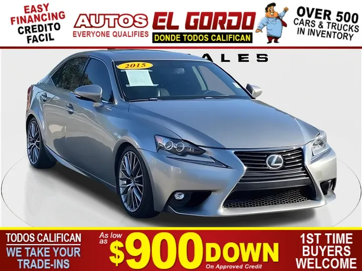 SILVER, 2015 LEXUS IS Image 1