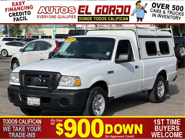 WHITE, 2009 FORD RANGER REGULAR CAB Image 1