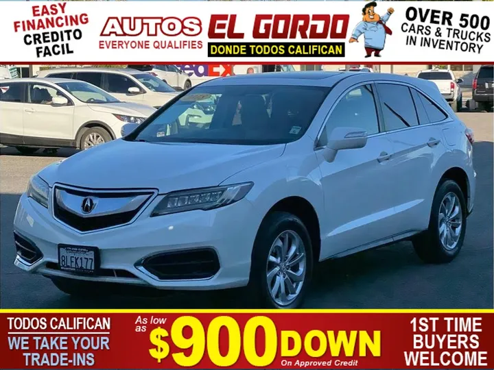 WHITE, 2018 ACURA RDX Image 1