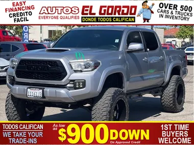 GRAY, 2017 TOYOTA TACOMA DOUBLE CAB Image 16