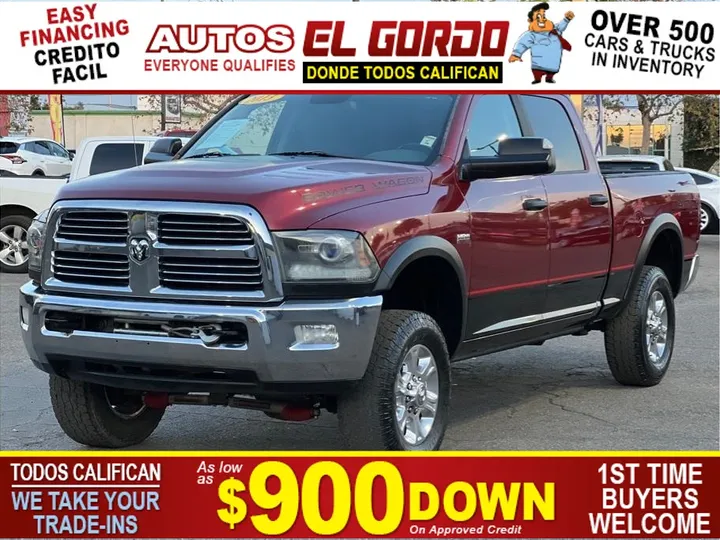 MAROON, 2013 RAM 2500 CREW CAB Image 1