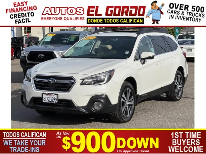 WHITE, 2018 SUBARU OUTBACK Image 1