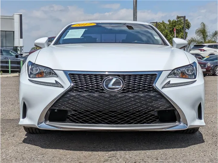 WHITE, 2017 LEXUS RC Image 8