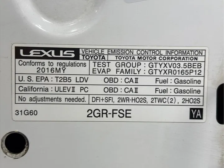 WHITE, 2016 LEXUS RC Image 18