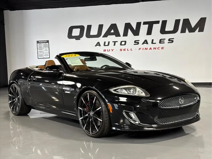 BLACK, 2014 JAGUAR XK Image 7