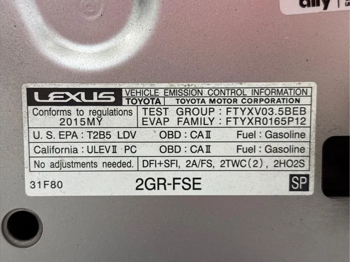 SILVER, 2015 LEXUS RC Image 16