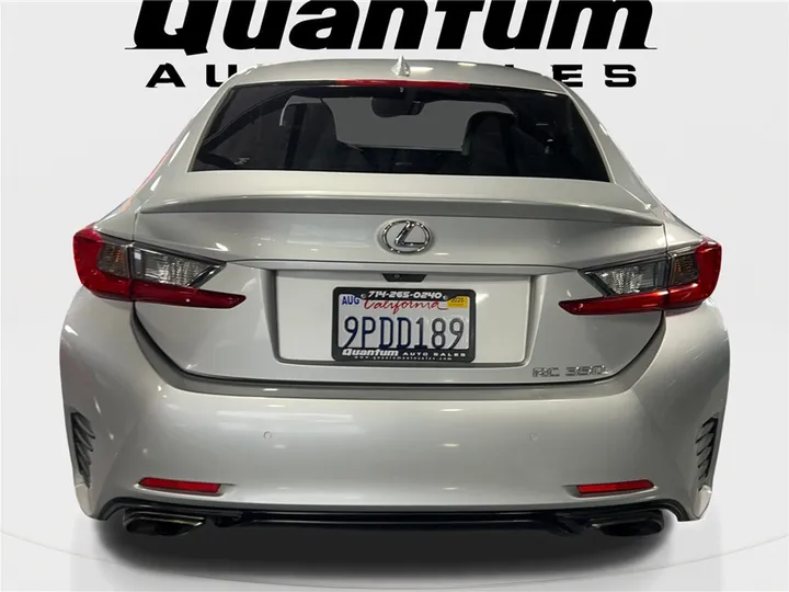 SILVER, 2015 LEXUS RC Image 4