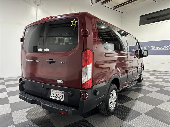 MAROON, 2015 FORD TRANSIT 350 WAGON Image 5