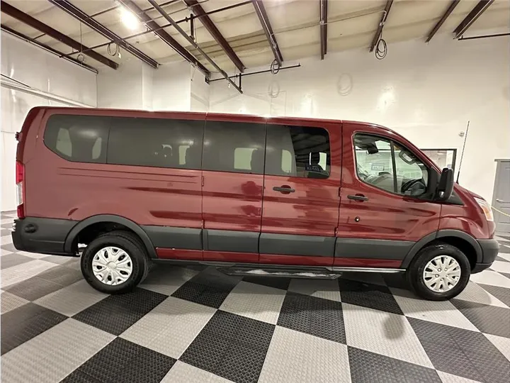 MAROON, 2015 FORD TRANSIT 350 WAGON Image 4