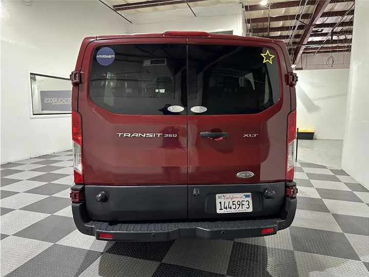 MAROON, 2015 FORD TRANSIT 350 WAGON Image 6